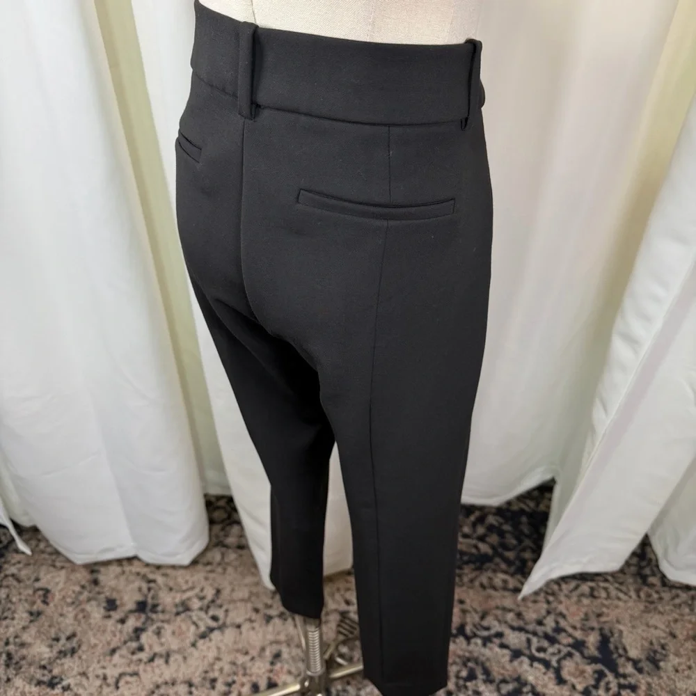 J. Crew ‘Cameron Slim Cropped Pant in Four-Season Stretch’ in Black Size 8